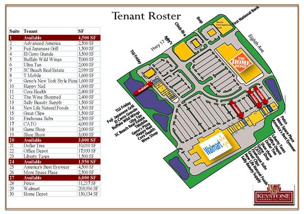 Plaza at the Gator Hole-6,000 SF-Unit 27, Retail/Office Space For Lease North Myrtle Beach, SC